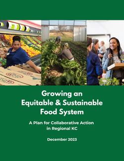 Cover of report titled Growing an Equitable & Sustainable Food System